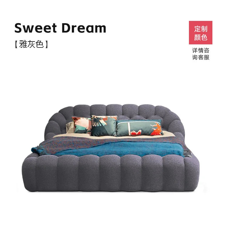 Lounge Clear Bed Decoration Beauty Room Decor Large Size European Sun Sleeping Bed Safe Letto Matrimoniale Trendy Furniture