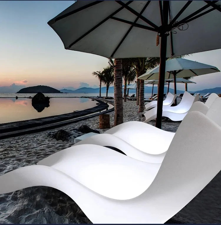 Beach Chairs Outdoor Pool Chairs Outdoor Hotel Nordic Single Sofa Chair Plastic Back Chair