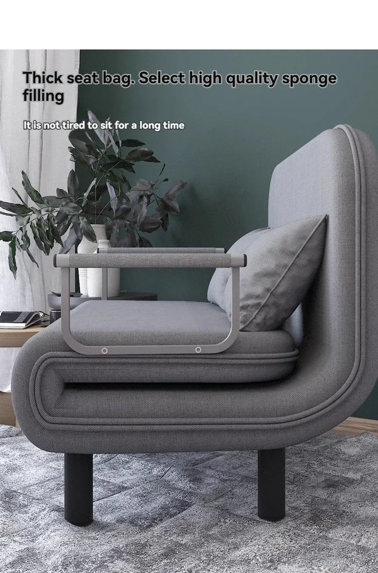 Modern folding sofa bed apartment small apartment simple single and double folding sofa with armrest