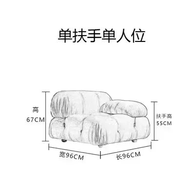 Living Room Furniture Sectional Boucle Sofa Couch Recliner Modern Mario Bellini Sofa Set modular sofa