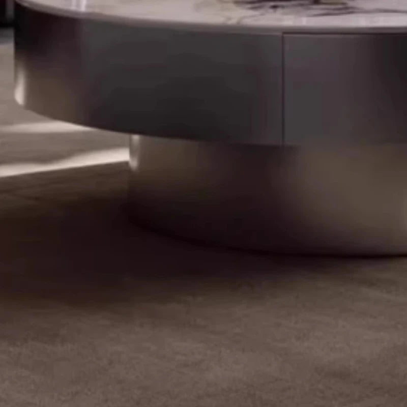 Aesthetic Coffee Table Round Storage Designer Modern Coffee Table Small Salon Metal Mesa De Centro Sala Home Furniture
