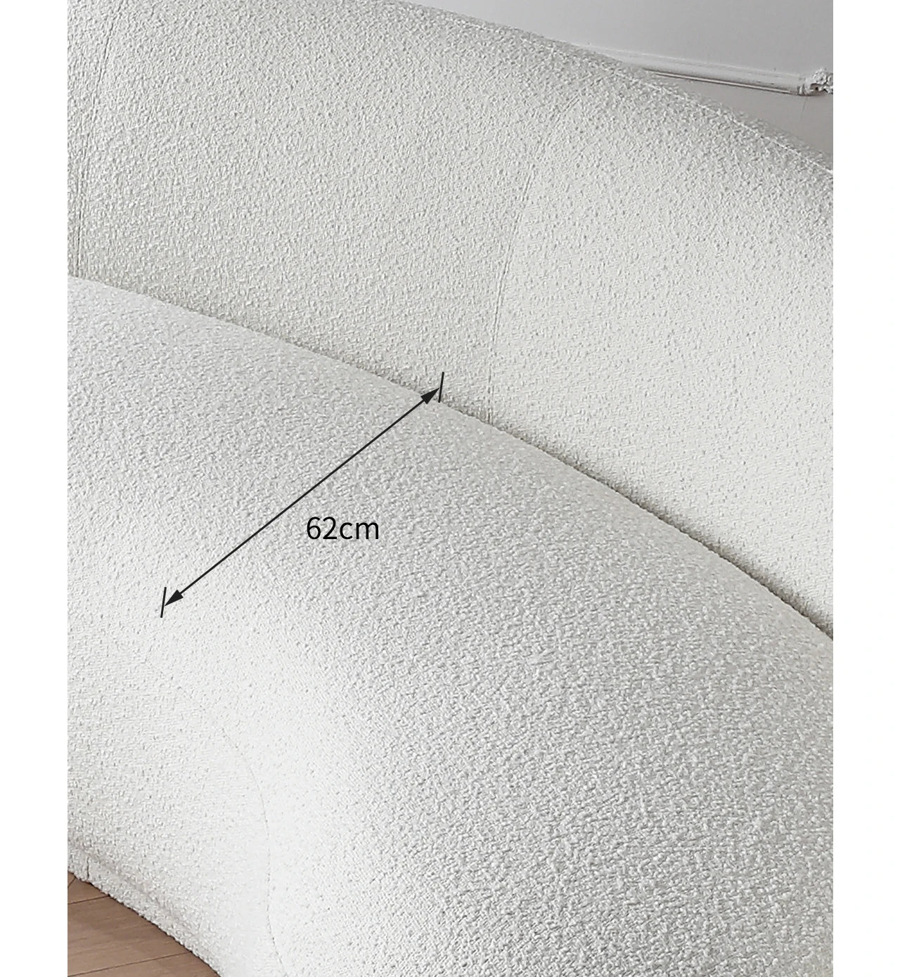 Living room Julep sofa Curved cashew sofa