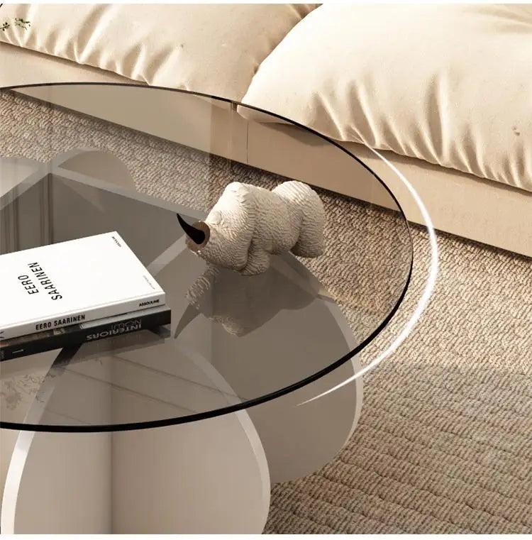 Unique Display Coffee Table Clear Ornaments Aesthetic Minimalist Coffee Table Luxury Design Mesa Centro Salon Home Furniture