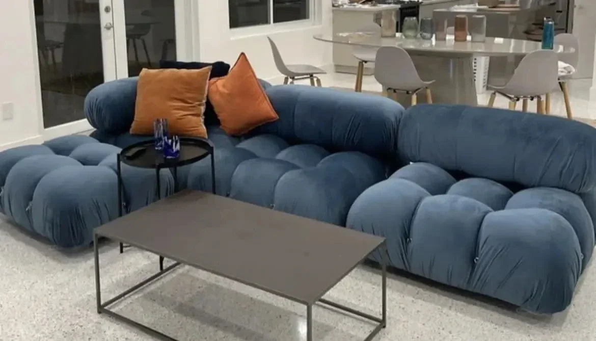 Sofa Combinations with Flexible Fabric Modules Furniture-Inspired Living Room Sofa Minimalist Style Comfortable