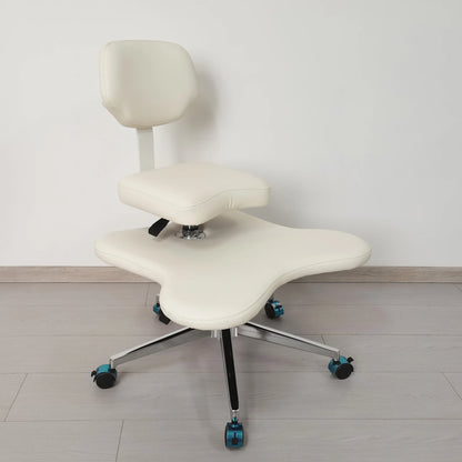 Cross Legged Chair - Meditation Chair With Wheels  ADHD Chair Height Adjustable Seat  Adjustable Footstool