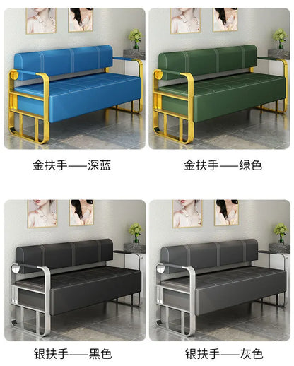 Same light luxury lounge chair, hair salon, nail salon, light luxury stainless steel sofa , lounge area