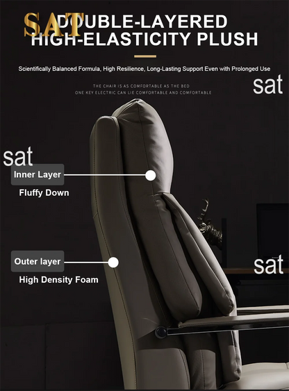 Electric massage boss chair, computer chair, comfortable sitting, office chair, backrest, reclining sofa chair