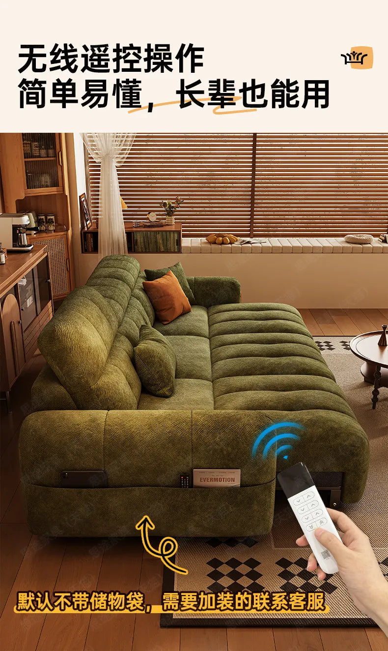 Extendeble Adults Electric Sofa Green Bed Loveseat Armchair Electric Sofas Floor Living Room Muebles Para El Hogar Furnitures