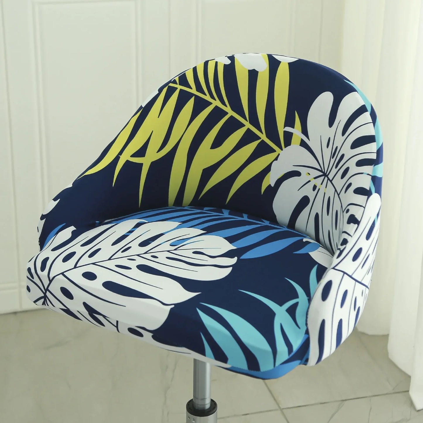 1PC Semi-Circular Universal Wear-Resistant Chair Cover Chair Cover Dust-proof Elastic Restaurant Hotel Dining Chair Cover 의자 커버