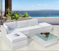 Outdoor sofa combination courtyard outdoor living room rattan art leisure terrace High Quality