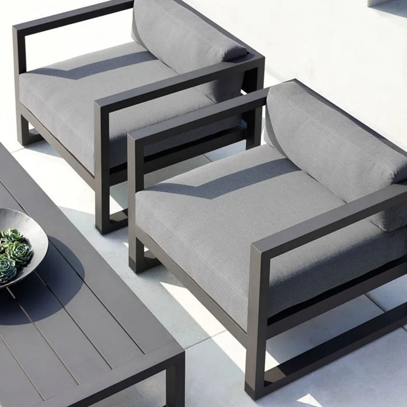 Outdoor, leisure sofa, real estate landscape garden sales office, outdoor sofa coffee table combination