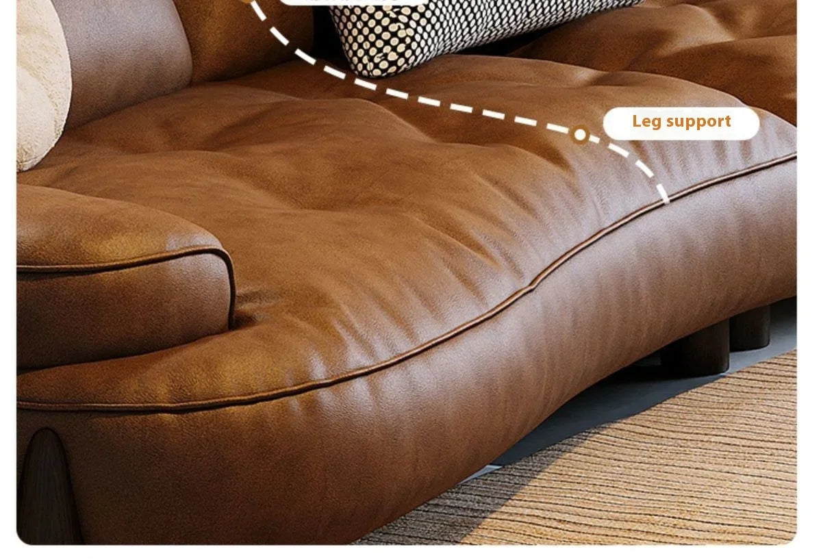 European U Shape Living Room Sofas Glamour Filler L Shape Modern Puffs Sofas Lounge Leather Couch Wohnzimmer Furniture Home