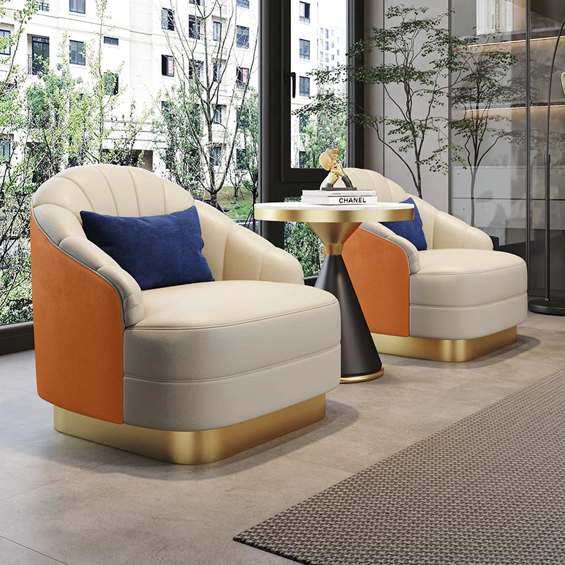 Chaises de canapé de salon modernes nordiques, piste de réception confortable, meubles de salon, balcon confortable, luxe