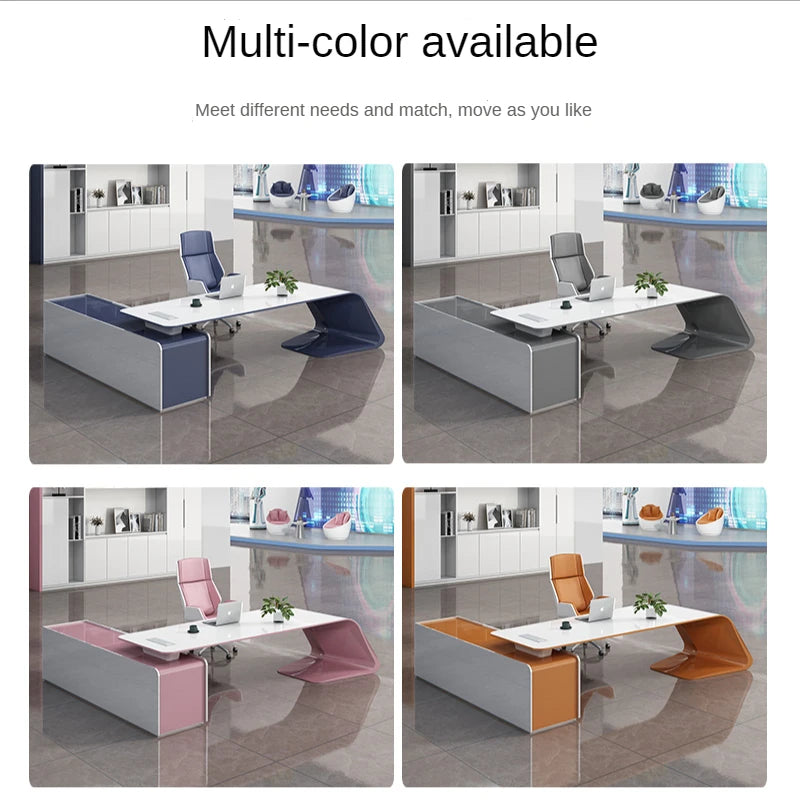 Escritorio De Oficina White Executive Luxury Office Table Office Desk Set Office Furniture Commercial Furniture Schreibtisch