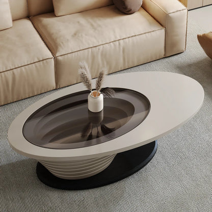Round Designer Coffee Table Books Nordic Aesthetic Unique Coffee Table Glass Living Room Modern Mesa Auxiliar Salon Furniture