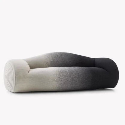 Special-shaped Nordic gradual change color sofa leisure creative simple special-shaped sofa living room lobby leisure