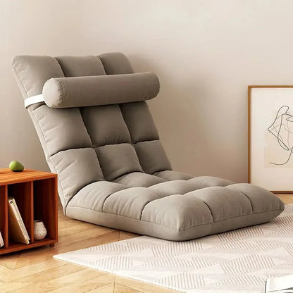 Folding Backrest Chair, Lazy Sofa, Bedroom, Dormitory, Single Seat Cushion, Bed Backrest, Bay Window, Balcony Tatami