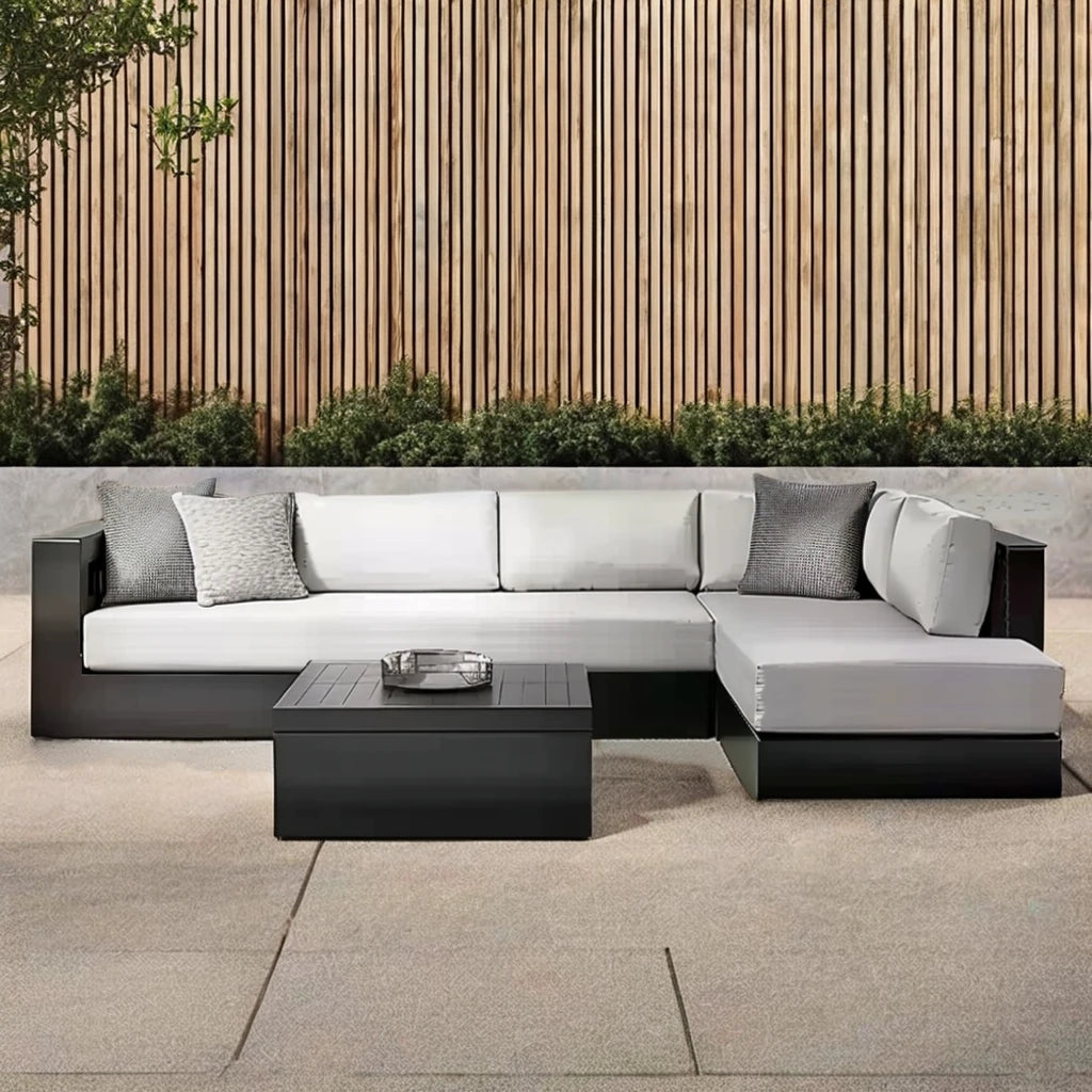 Outdoor Garden Sofa Hotel Aluminum Alloy Sofa Set Outdoor Courtyard Sunscreen Waterproof Furniture