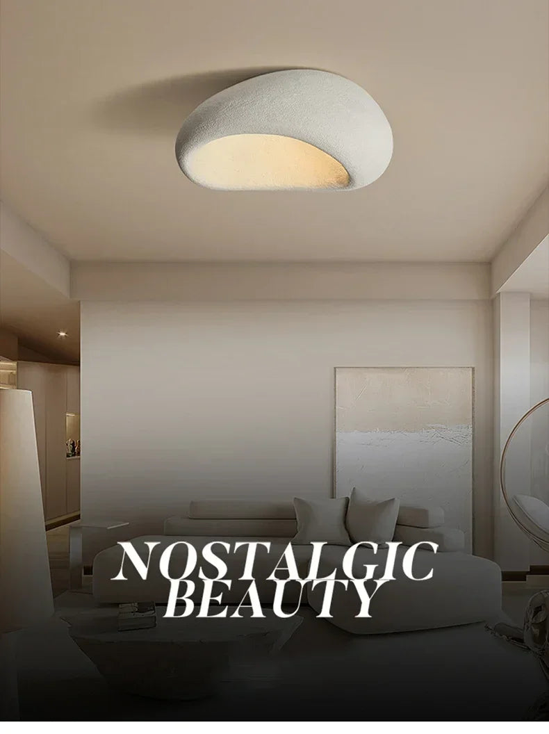 Wabi-Sabi Ceiling Light Modern Japanese Nordic Bedroom Lamp