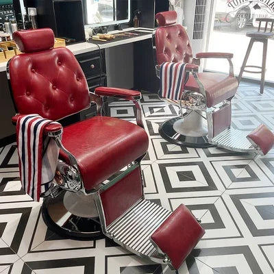 HT hairdressing special large chair barber shop hair cutting retro chair