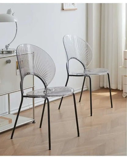 Outdoor Transparent Plastic Chair Waiting Minimalist Modern Party Acrylic Chairs for Events Clear Silla Comedor Home Furniture