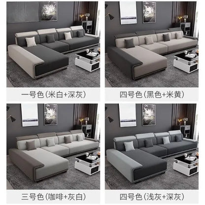 Nordic technology fabric sofa sofa living room modern fully equipped latex concubine light luxury simple small apartment combina