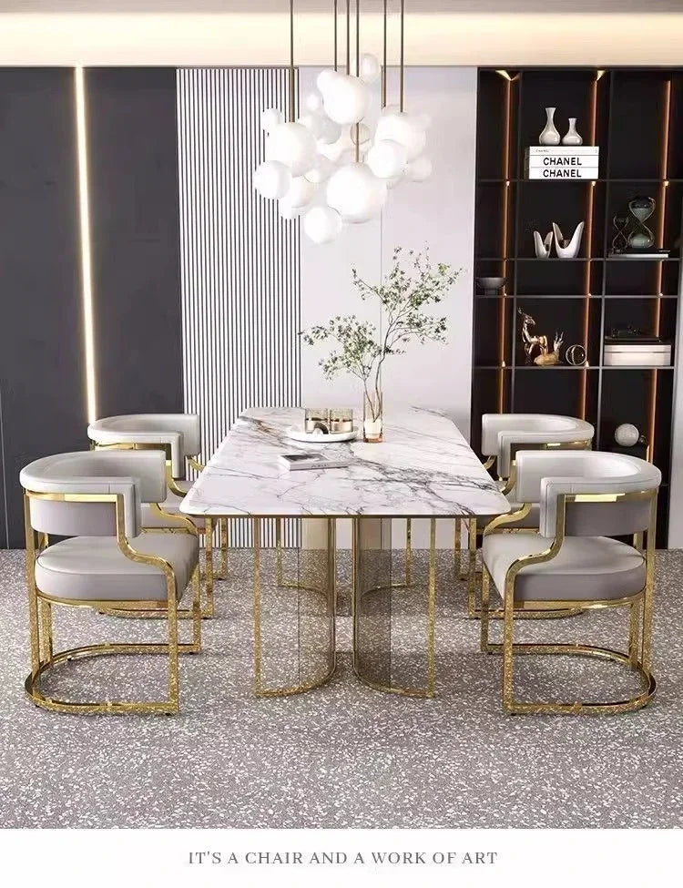 Luxurious modern simple leisure chairs dining chairs home negotiation chairs fashion makeup chairs tea table chairs