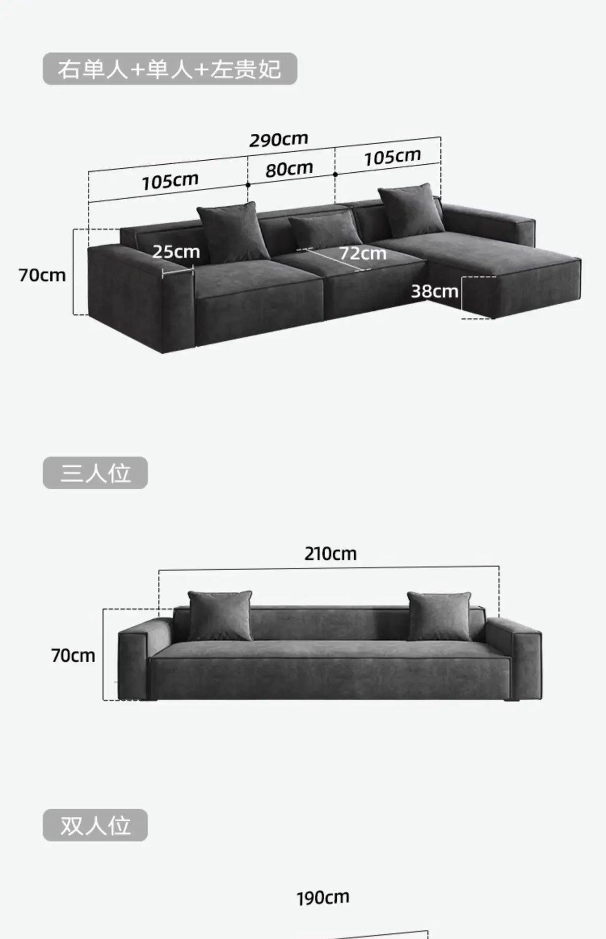 Elegant Designer Lazy Sofa Cheap Oversize Foam Loveseat Children Human Sofa Plush Sofabed Reading Salon Meuble Furniture