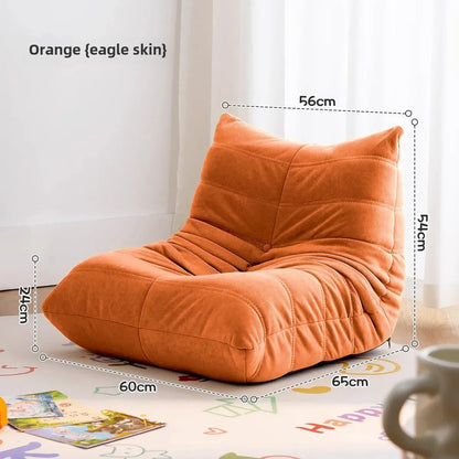 Single Sofa Caterpillar Sofa Balcony Leisure Bedroom Living Room Lie Down or Sleep Lazy Sofa Single Deck Chair