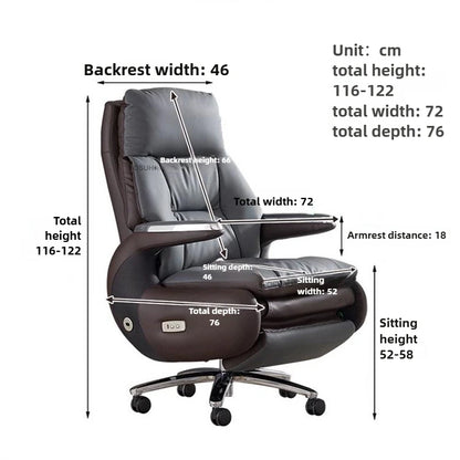 Electric Smart Office Chairs European Reclining Computer Chair Home Gaming Armchair Modern Office Furniture High-end Boss Chair