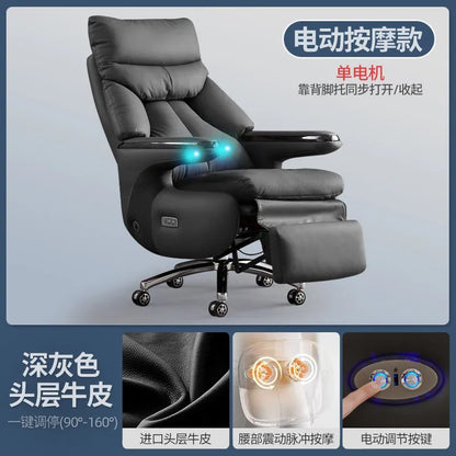 Smart Electric Executive Office Chair with Ventilation - Reclining Massage CEO Chair for Home Professional Use Furniture JT40