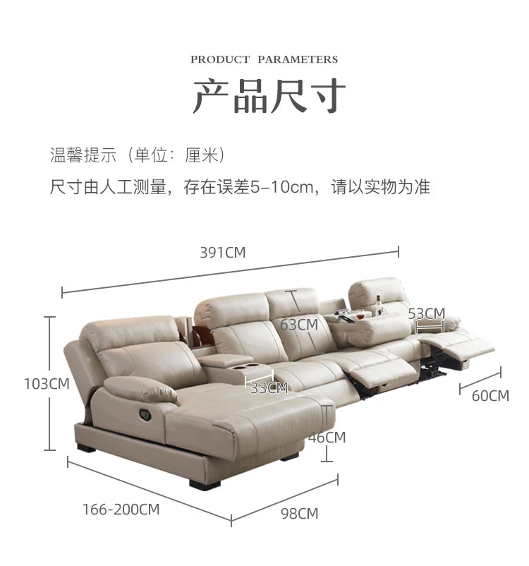 Aesthetic White Living Room Sofas Sleeping Real Leather Lazy Lounge Sofa Luxury Modern Soft Couch Wohnzimmer Furniture For Home