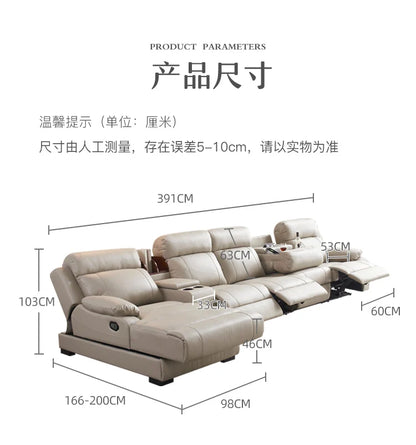 Aesthetic White Living Room Sofas Sleeping Real Leather Lazy Lounge Sofa Luxury Modern Soft Couch Wohnzimmer Furniture For Home