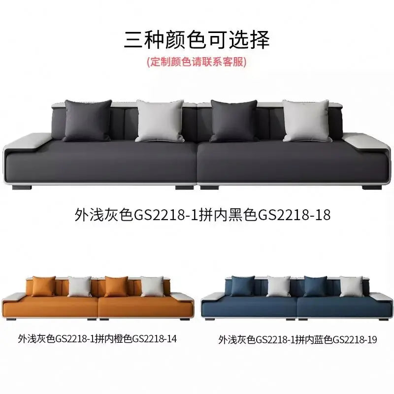 / Customizable Modern Concise Style Office Reception Waiting Sofa Set Leather Reclining Sofa