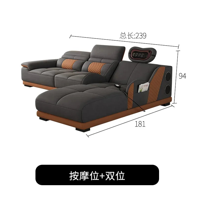Cozy Nordic Modern Living Room Sofas Relaxing European Recliner Lazy Sofas Floor Massage Woonkamer Banken Home Furniture