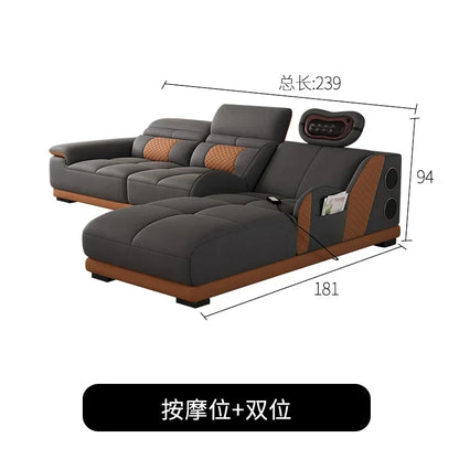 Cozy Nordic Modern Living Room Sofas Relaxing European Recliner Lazy Sofas Floor Massage Woonkamer Banken Home Furniture