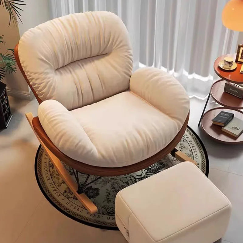 Unique Arm Chairs Rocking Lounge Salon Bedroom Lazy Relax Modern Reading Living Room Chairs Lounge Fauteuil Trendy Furniture