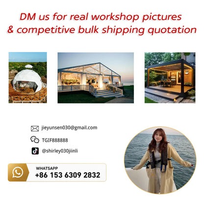 Luxury Transparent Marquee Tent Outdoor Wedding Event Canopy for Garden Party Hotel Banquet Aluminum Frame Tent Commercial Tent