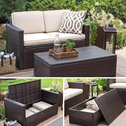 Outdoor Sofa Coffee Table Combination Courtyard Open-air Balcony Living Room