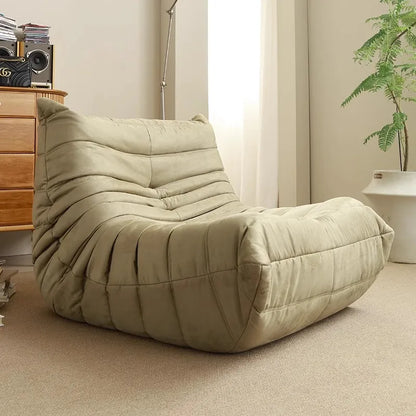 Caterpillar Togo Single Recliner Lazy Sofa Wabi-Sabi Style for Living Room Bedroom Balcony Leisure Reclining Sleep 78x103cm