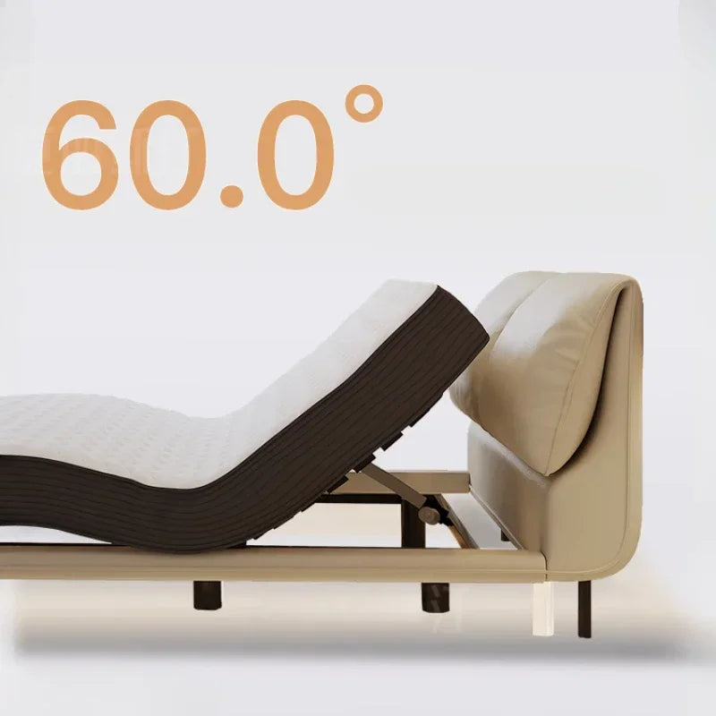Elegant Modern Double Bed Luxury Upholstered Comferter Adults Bed Adjustable Electric Cama Box Casal Bedroom Furniture