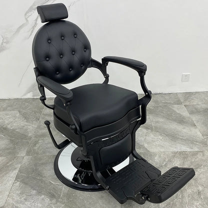 HT hairdressing special large chair barber shop hair cutting retro chair