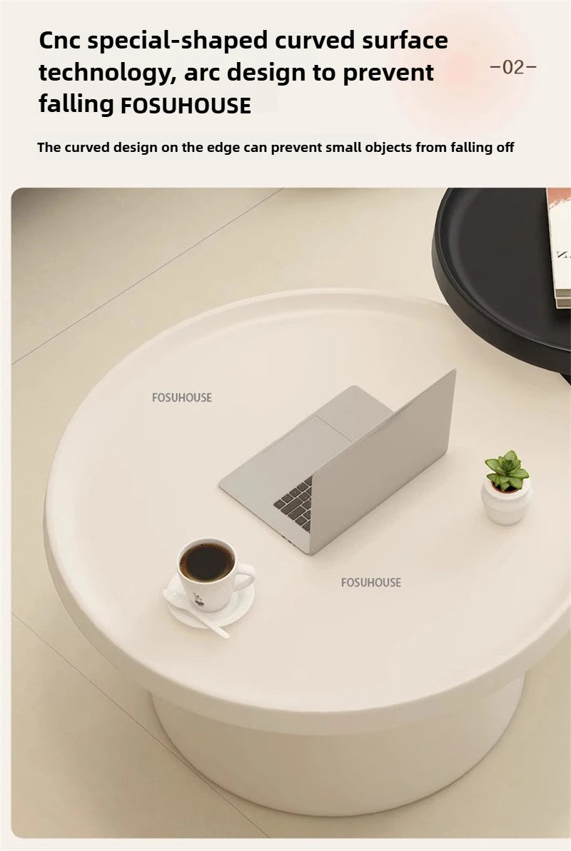Modern Small Apartment Living Room Table Simple Iron Coffee Tables Creative Bedroom Bedside Table Round Tea Table Combination T
