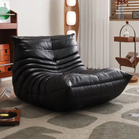 Caterpillar leather sofa togo lazy sofa can lie down and sleep modern light luxury single recliner living room sofa