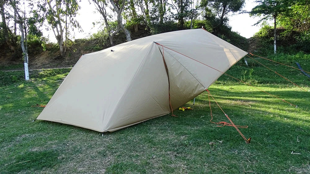 19 Hang Point Tarp Waterpoof Survival Bushcraft Sun Shelter Beach Shade Tent Outdoor Canopy Backpacking Tourist Awning 4x4 3x3m