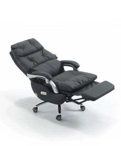 Luxury modern ergonomics nap time boss manager reclining office chair genuine electric mechanical game leather office chair