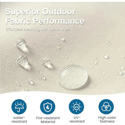 Aluminium Outdoor Patio Chairs, 2 All-Weather Metal Patio Sofas with Height Adjustable Feet, Outdoor Patio Terrace Garden Chairs