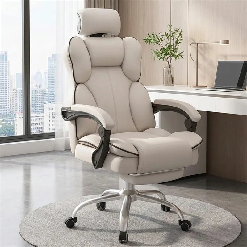 Ergonomic Nordic Gaming Chair Mobile Swivel Recliner Study Office Armchair Comfortable Home Lounge Computer Chair for Gamer Desk