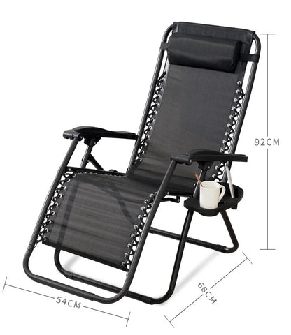 Adjustable Foldable Outdoor Indoor Leisure Reclining Relax Folding Beach Mesh Lounge Recliner zero Gravity Chair