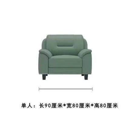 Double sofa small apartment modern living room leather leather sofa sofa three-person cowhide simple